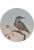 selbstklebende runde Tapete Eisvogel auf Zweig Abendrot von ESTAhome