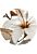 selbstklebende runde Tapete Lilie Blume Weiß und Braun von Sanders & Sanders
