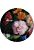 selbstklebende runde Tapete Blumenstillleben Rosa, Orange und Grün von Sanders & Sanders
