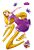 Wandtattoo Rapunzel Violett und Gelb von Sanders & Sanders
