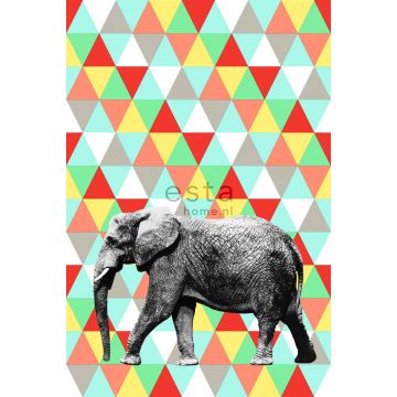 Fototapete Elefant Multicolor von ESTAhome