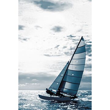 Fototapete Segelboot Blau von ESTAhome