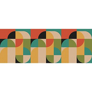 Fototapete Kreise im Bauhaus-Stil Multicolor von ESTAhome