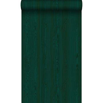 Tapete Holzoptik Smaragdgrün von Origin Wallcoverings