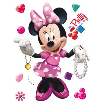 Wandtattoo Minnie Maus Rosa von Disney