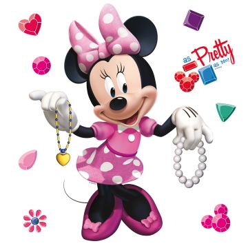 Wandtattoo Minnie Maus Rosa von Disney