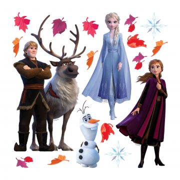 Wandtattoo Die Eiskönigin Blau, Braun und Lila von Disney