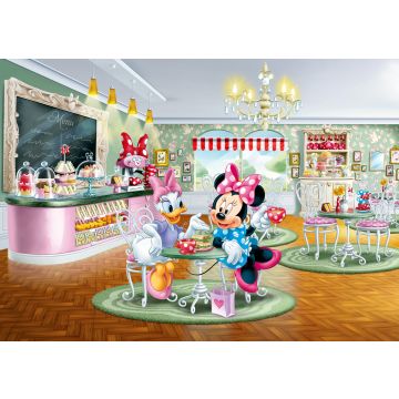 Fototapete Minnie Maus & Daisy Duck Grün, Rosa und Blau von Disney