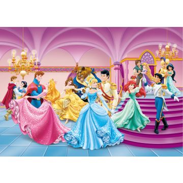 Fototapete Prinzessinnen Rosa, Blau und Gelb von Disney