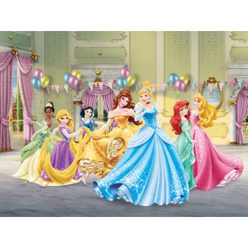 Fototapete Prinzessinnen Gelb, Blau und Grün von Disney