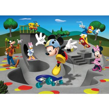Poster Mickey Maus Grau, Grün und Blau von Disney