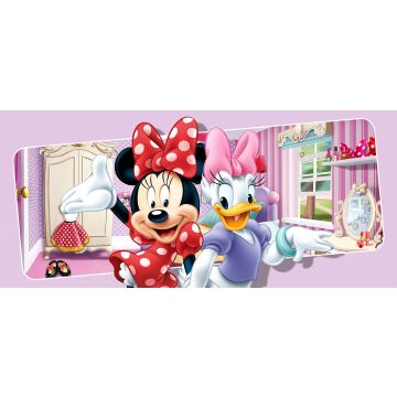 Poster Minnie Maus & Daisy Duck Rosa, Lila und Rot von Sanders & Sanders
