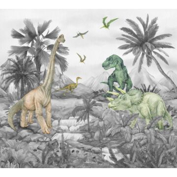 Fototapete Dinosaurier Grau von Sanders & Sanders