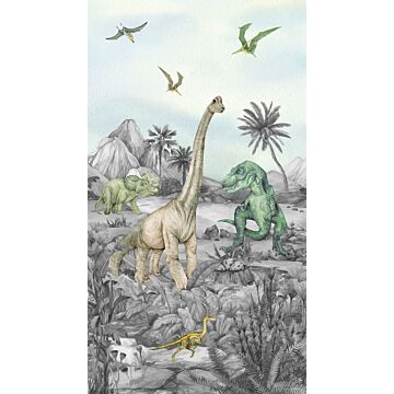 Fototapete Dinosaurier Grün von Sanders & Sanders
