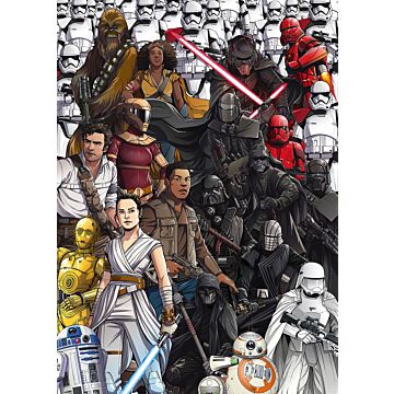 Fototapete Star Wars Retro Cartoon Multicolor von Komar