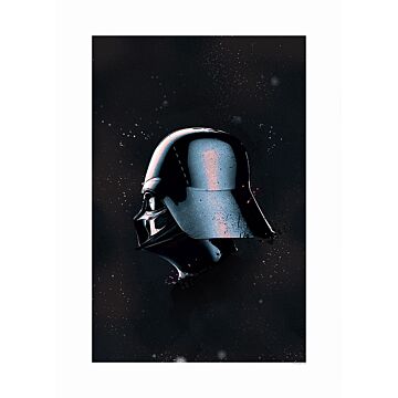 Poster Star Wars Classic Helmets Vader Schwarz von Komar