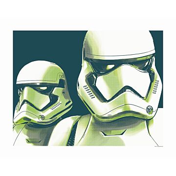 Poster Star Wars Faces Stormtrooper Grün von Komar