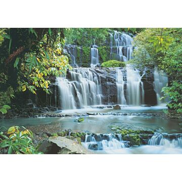 Fototapete Pura Kaunui Falls Grün von Komar