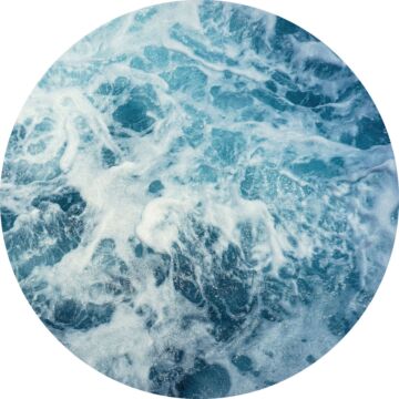 selbstklebende runde Tapete Ozean Blau von Sanders & Sanders