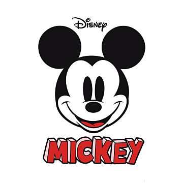 Wandtattoo Mickey Mouse Schwarz-Weiß und Rot von Sanders & Sanders