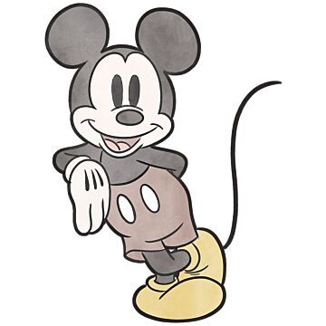 Wandtattoo Mickey Mouse Grau, Rot und Gelb von Sanders & Sanders
