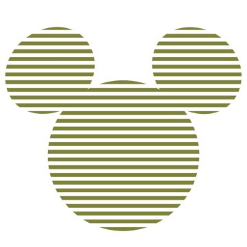selbstklebende runde Tapete Mickey Mouse Grün und Weiß von Komar